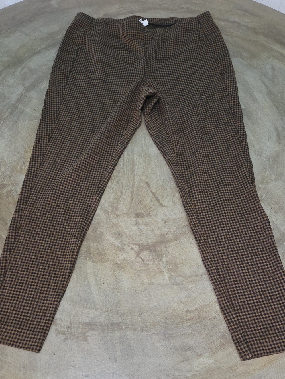 J. Jill Brown Houndstooth Slim Chinos